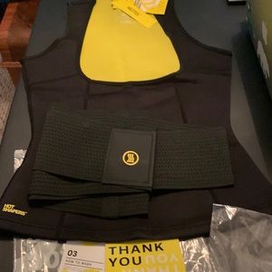 Hot shapers compression top and instant trainer belt